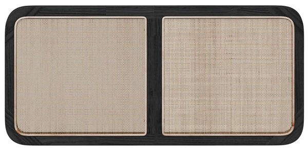 Fejtámla fejtámlával Fekete 120 x 55 x 3 cm Rattan