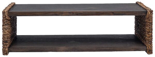 Oldal asztal Természetes 110 x 55 x 35 cm Tömör Mahagóni Fa