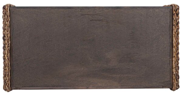 Oldal asztal Természetes 110 x 55 x 35 cm Tömör Mahagóni Fa