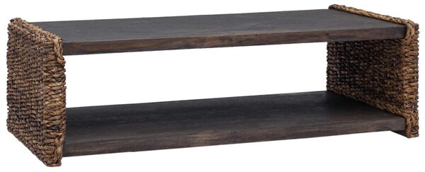Oldal asztal Természetes 110 x 55 x 35 cm Tömör Mahagóni Fa