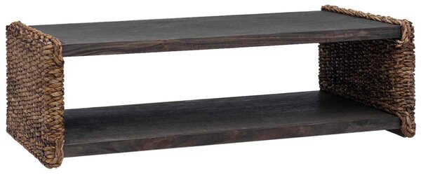 Oldal asztal Természetes 110 x 55 x 35 cm Tömör Mahagóni Fa