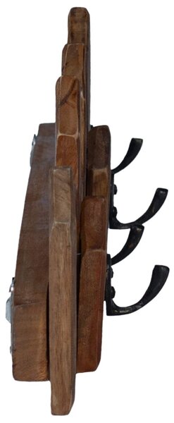 Fogas Barna 48 x 8 x 15 cm Tömör Mahagóni Fa