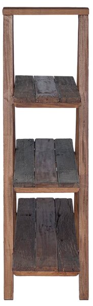 Összecsukható polc polcokkal tárolóval Barna 79.5 x 35 x 112 cm