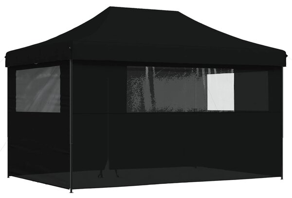VidaXL Partysátor 292 x 440 x 315 cm, Oxford Szövet, Fekete