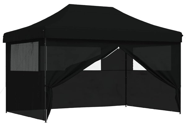 VidaXL Partysátor 292 x 440 x 315 cm, Oxford Szövet, Fekete