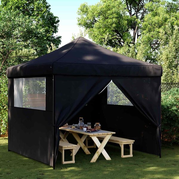 VidaXL Partysátor Fekete 292 x 292 x 315 cm Oxford Szövet
