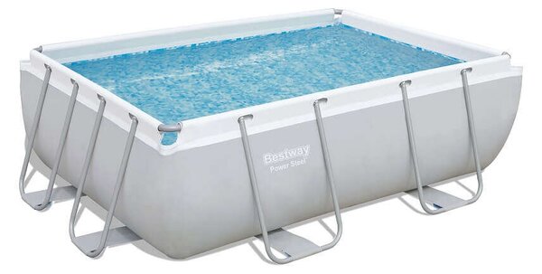Bestway Gran Canaria szögletes fémvázas medence szett 282 x 196 x 84 cm