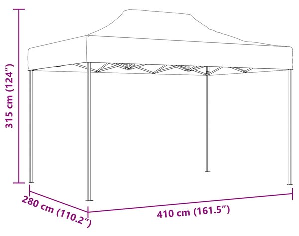 VidaXL Partysátor 280 x 410 x 315 cm, Oxford Szövet, Kék