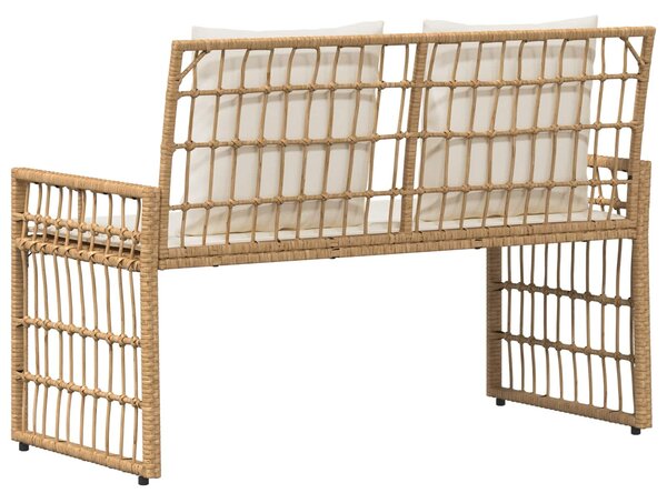 VidaXL Kerti pad Egyszínű Természetes és krémszínű 116 x 55 x 82 cm