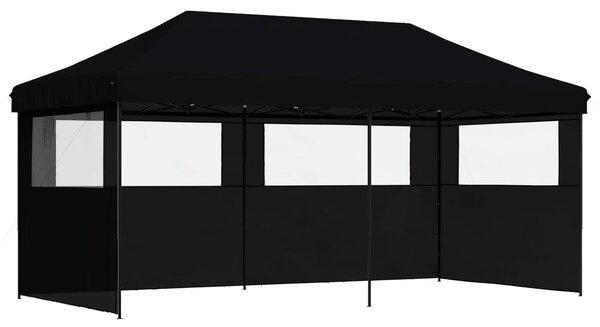 VidaXL Partysátor 292 x 580 x 315 cm, Oxford Szövet, Fekete