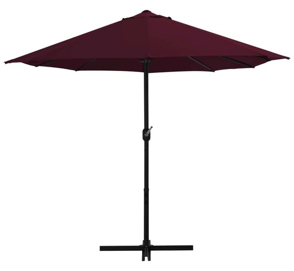 Elegáns Kert Napernyő - Dupla Tető - 460x270cm - Bordó