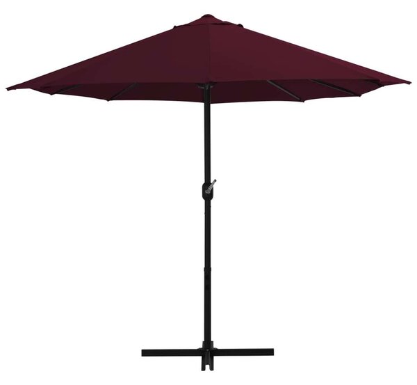 Elegáns Kert Napernyő - Dupla Tető - 460x270cm - Bordó