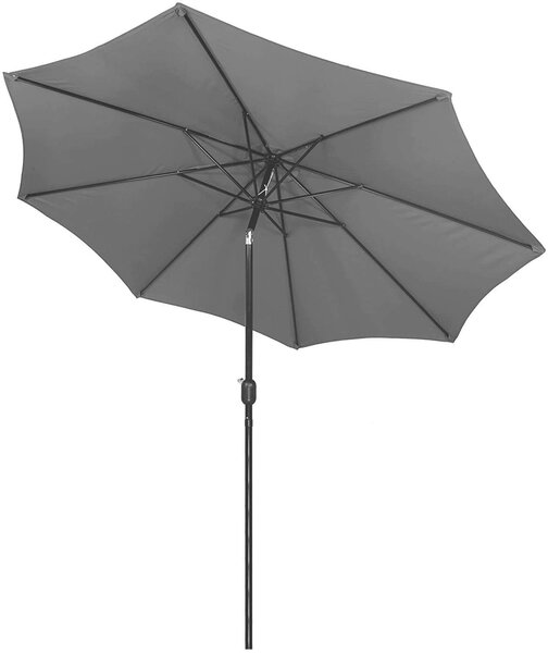 Springos dönthető kerti Napernyő 300cm - Szürke