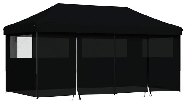VidaXL Partysátor 292 x 580 x 315 cm, Oxford Szövet, Fekete
