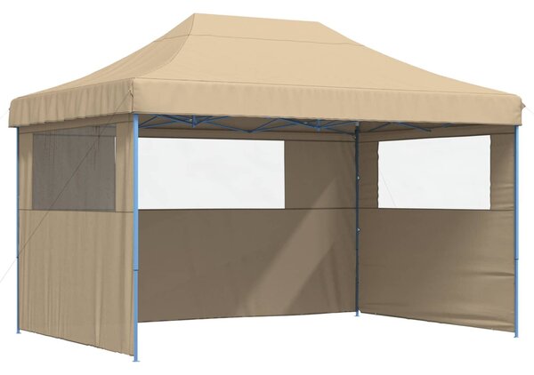 VidaXL Partysátor 279 x 410 x 315 cm, Oxford Szövet, Bézs