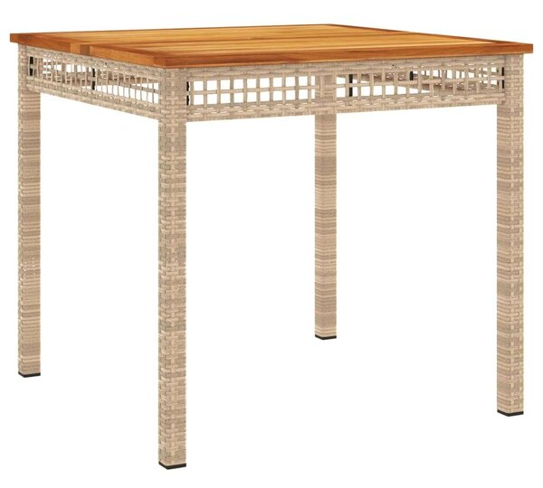 VidaXL Kerti Étkezőgarnitúra - 3 részes - Bézs Polyrattan