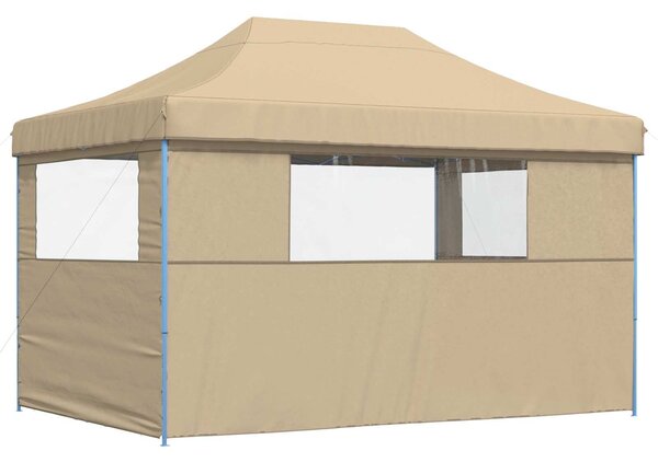 VidaXL Partysátor 279 x 410 x 315 cm, Oxford Szövet, Bézs