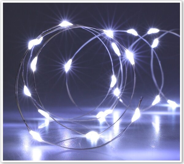 Silver lights fényfüzér 40 LED, hideg fehér, 195 cm