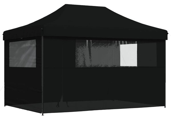 VidaXL Partysátor 279 x 410 x 315 cm, Oxford Szövet, Fekete