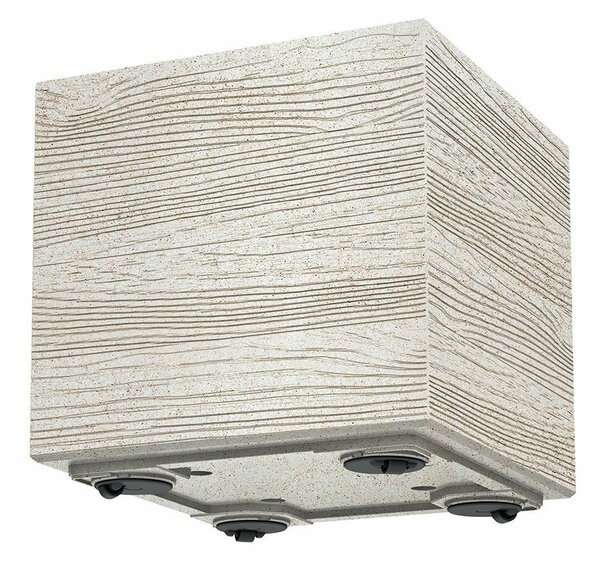 Madera Case ECO Fa Hatású Osztott Virágtartó Láda - Natúr Barna - 77 cm