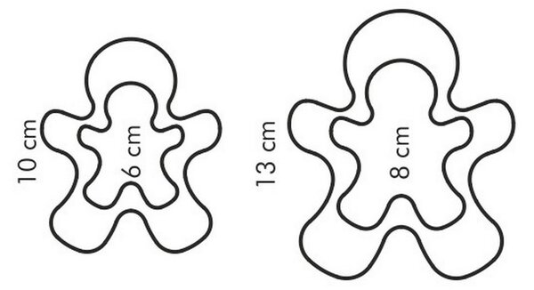 Tescoma DELÍCIA Kétoldalas sütikiszúrók, figurák, 4méretben