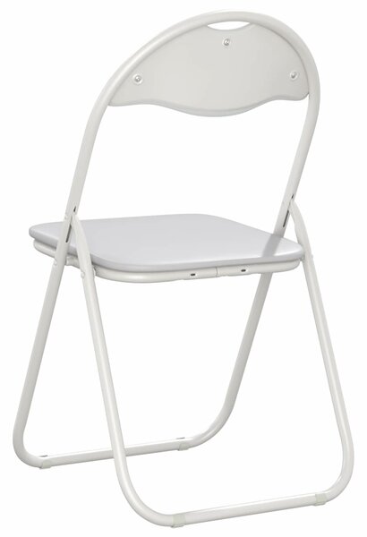 VidaXL Összecsukható szék 8 pcs Fehér 48 x 43,5 x 81 cm Műbőr