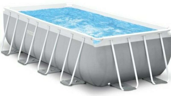 Intex Prism Frame 400x200x100cm Prémium Fémvázas medence szett, vízforgatóval és létrával (26788NP)