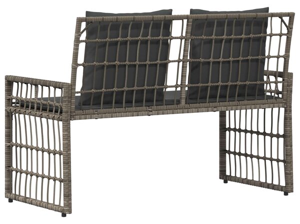 VidaXL Kerti pad Egyszínű Szürke és sötétszürke 116 x 55 x 82 cm
