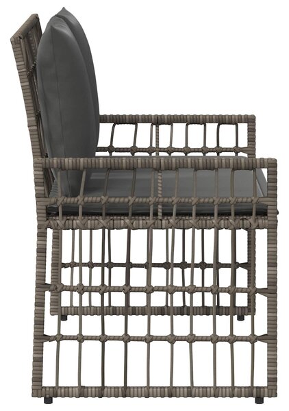 VidaXL Kerti pad Egyszínű Szürke és sötétszürke 116 x 55 x 82 cm