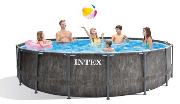 Intex Prism Greywood Keretes Medence - 457 x 122 cm