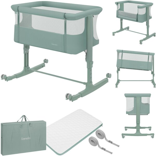 Lionelo Aurora 3in1 babaöböl, babaágy és bölcső - Green Sage