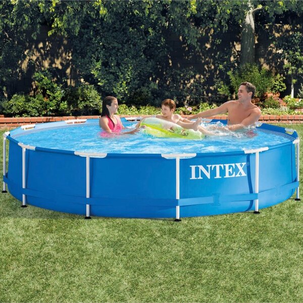 Medence fém váz Intex, 366x76 cm, 6500 liter, kerek