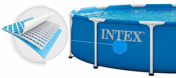 Intex kör alakú vázas kerti medence szivattyúval 366x76 cm