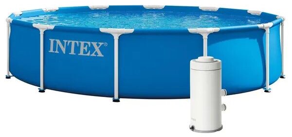 Intex kör alakú vázas kerti medence szivattyúval 366x76 cm