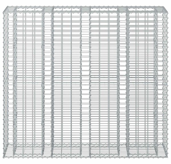 VidaXL Gabion emelt ágy 2 db 170 x 50 x 150 cm Horganyzott Acél Ezüst