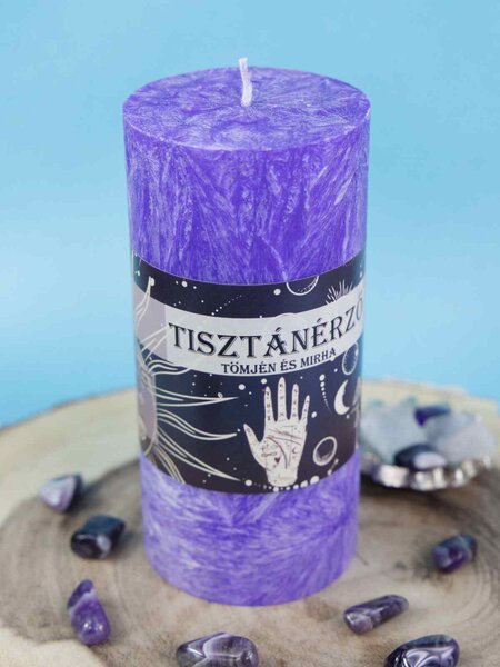 Tisztánérző gyertya- Tömjén és mirha illatú (430g)