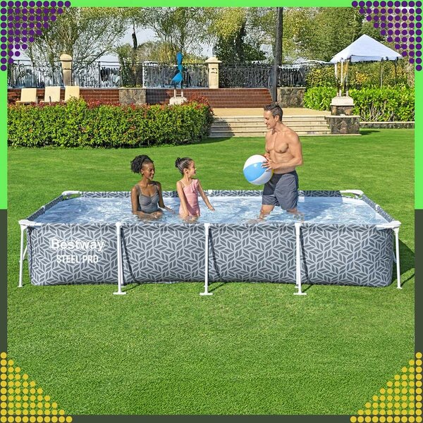 Bestway Steel Pro acélvázas medence szett 366×201×66 cm, 4000 l, pumpával