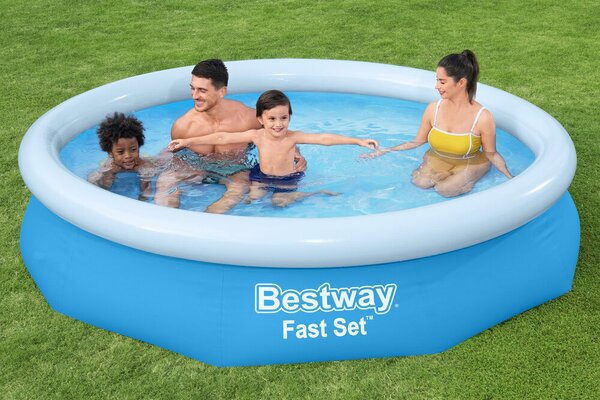 Bestway Fast Set 305x66cm Puhafalú medence vízforgatóval és szűrőbetéttel (CH57458) - kék