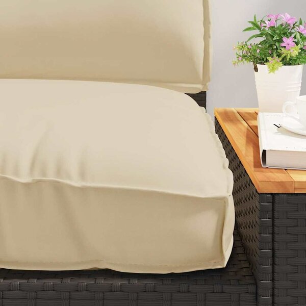 VidaXL Párna készlet Oxford Szövet Bézs 120 x 80 x 52 cm