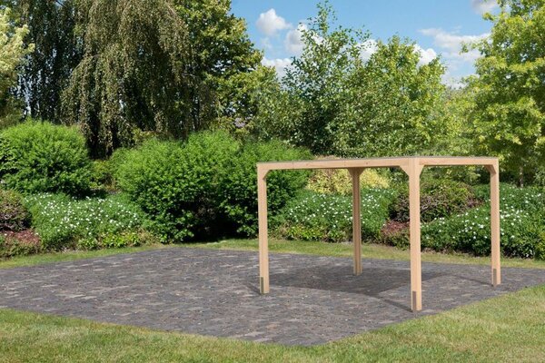 Karibu Kocka 2. Fa kerti pavilon / modern kerti pavilon 320 cm x 320 cm