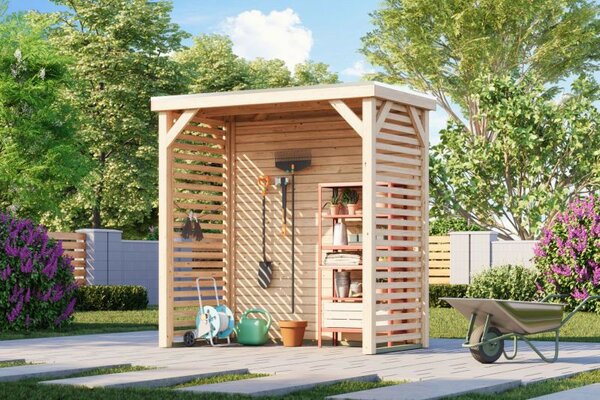 Karibu Cubeco 1. Fa kerti pavilon / modern kerti pavilon 231 cm x 124,5 cm