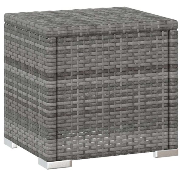 VidaXL Napozóágy - Szürke Polyrattan - 195cm