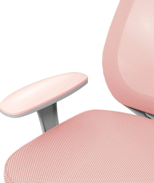 Vinsetto irodai szék, ergonomikus íróasztali szék forgófunkcióval, állítható magasságú, rózsaszín