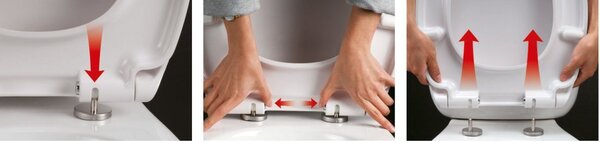 Aqualine Aqualine, DONA WC-ülőke, Soft Close, fehér, FD121