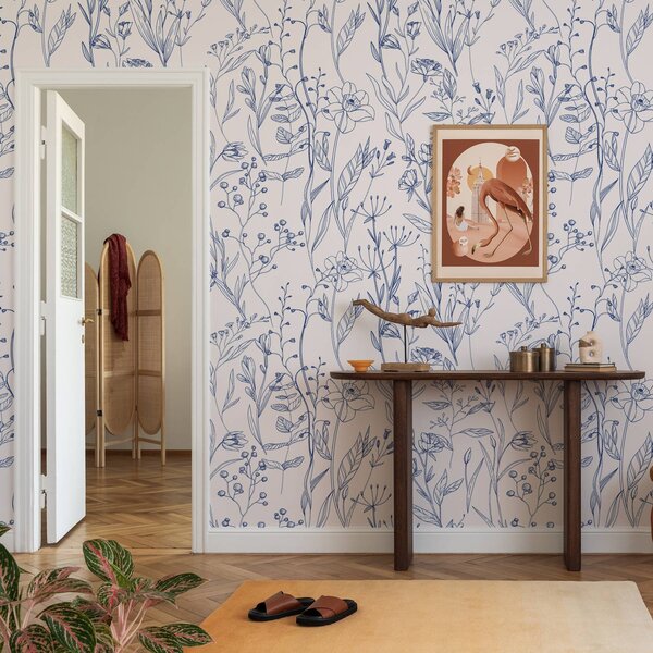 Tapéta Minimalista vadvirágok", Virágok és növények tapétá, a00417v1 : Uwalls.hu