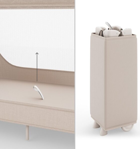 KINDERKRAFT Utazóágy LEODY UP Beige