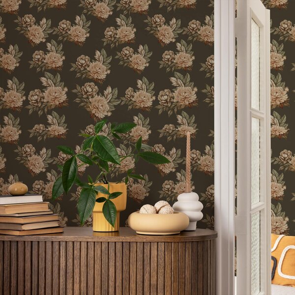 Tapéta Retro rózsák, Virágok és növények tapétá, a00419 : Uwalls.hu