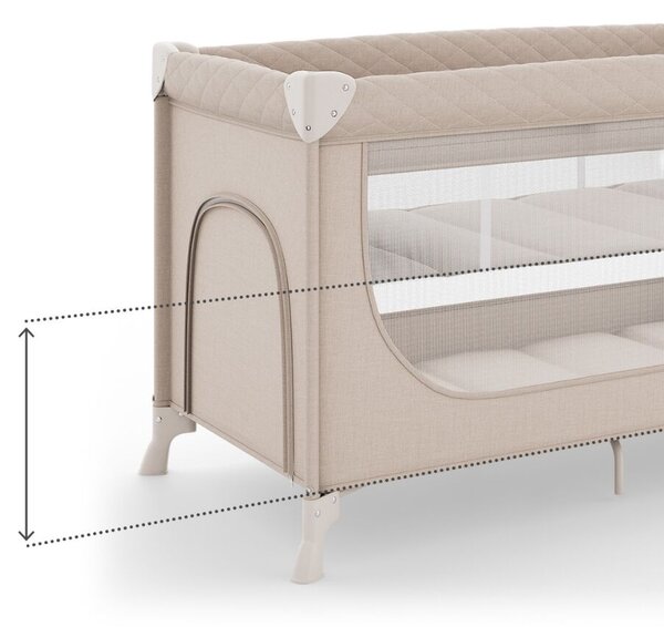 KINDERKRAFT Utazóágy LEODY UP Beige