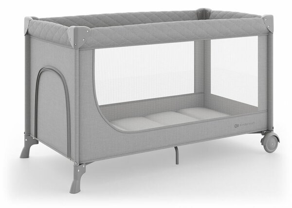 KINDERKRAFT Utazóágy LEODY UP Grey kiegészítőkkel