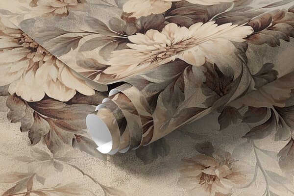 Tapéta Vintage akvarell virágok", Virágok és növények tapétá, a00421 : Uwalls.hu